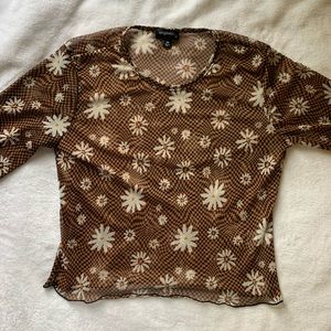 Flower Mesh Shirt